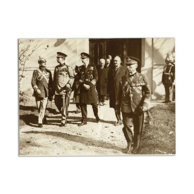 Regele Carol al II-lea și principele Nicolae, fotografie de epocă