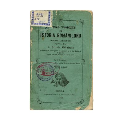 Primele cunoștințe de istoria românilor după istoria lui Ion Heliade Rădulescu, 1873