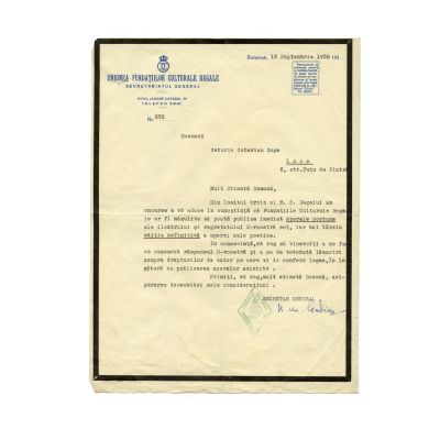   Veturia Octavian Goga, documente de cedare a drepturilor, 1938  