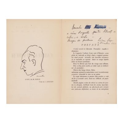 Lucian Boz, Cartea cu poeți, [1934], cu dedicație 