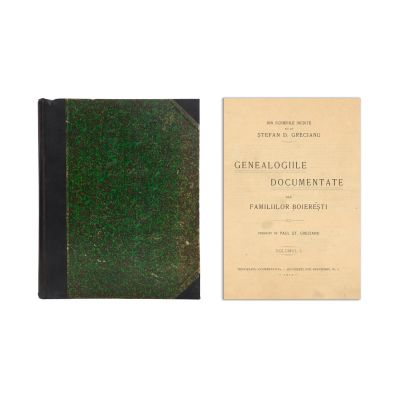 Genealogiile documentate ale familiilor boierești, exemplarele de tipar cu corecturile lui Paul St. Grecianu + Vol. I, 1913
