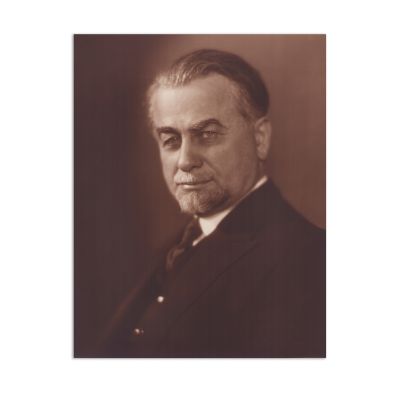Dem I. Dobrescu, fotografie de epocă, atelier Julietta, cu o amplă dedicație olografă