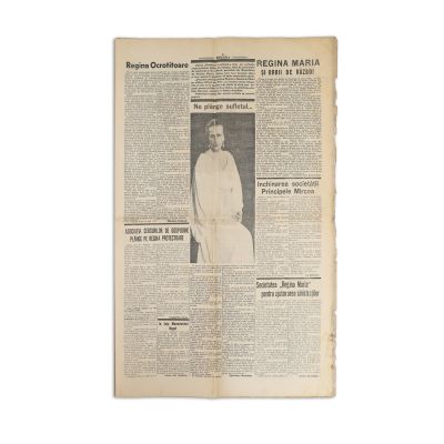 Publicația „România”, Anul I,  25 iulie 1938 - „Cel din urmă drum al reginei Maria”