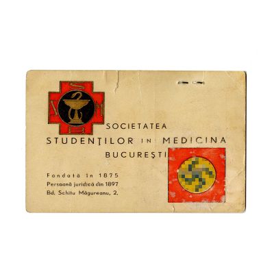 Rigani Gh. Mihail, Carte de membru al Societății Studenților în Medicină din București, 1942 