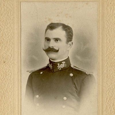 Gheorghe Eliade, fotografie de epocă, 1898, atelier fotografic W. Oppelt