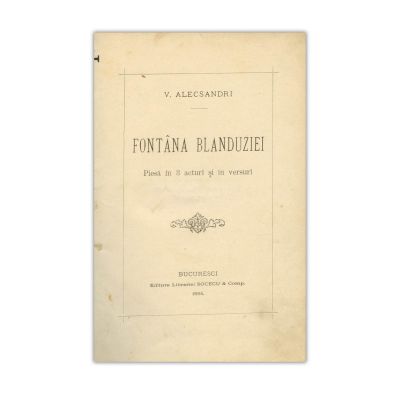 V. Alecsandri, Fântâna blanduziei, 1884