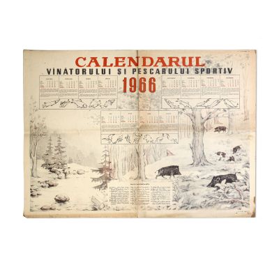 Calendarul vânătorului și pescarului sportiv pe anul 1966