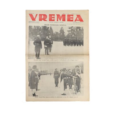 Publicația „Vremea”, Anul X, 31 octombrie 1937, înălțarea în grad a principelui Mihai I