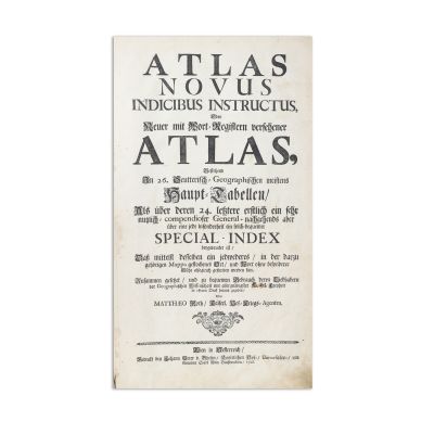Seutter Georg Matthäus, Atlas novus indicibus instructus, 1728 