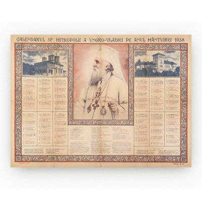 Calendarul Sfintei Mitropolii a Ungro-Vlahiei pe anul 1938