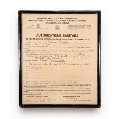 Consiliul de Igienă, autorizație sanitară, 2 mai 1940