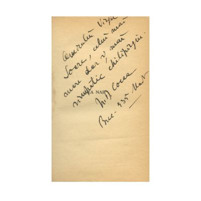 N. D. Cocea, Nea Nae, 1935, cu dedicație către Virgil Soare