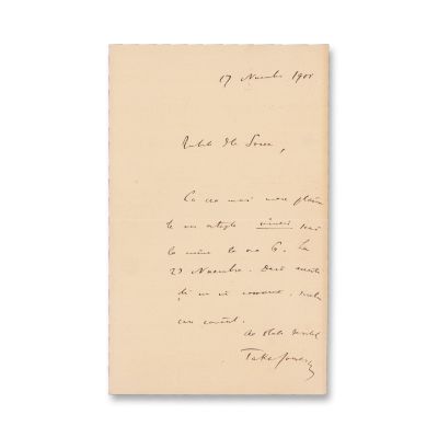 Take Ionescu, două scrisori expediate lui Ioan I. V. Socec, 1901-1909