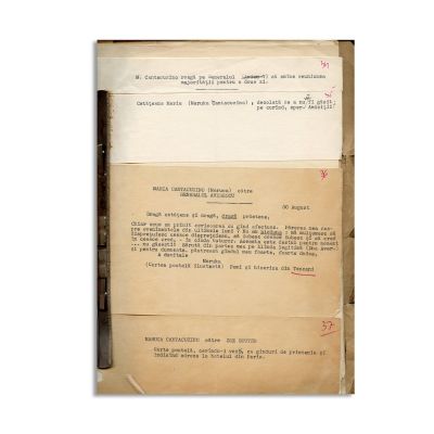 Maruca Cantacuzino, corespondență cu gr. Alexandru Averescu, 1917-1918