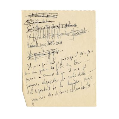 Emil Cioran, filă manuscris despre nebunie