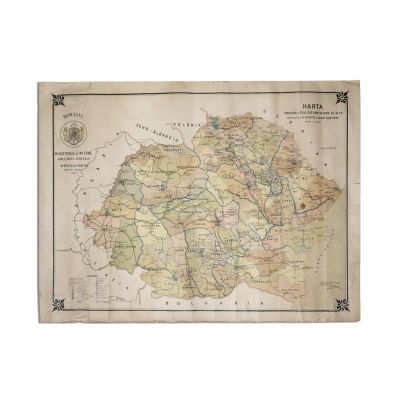 Harta spitalelor și clădirilor sanitare, 1922