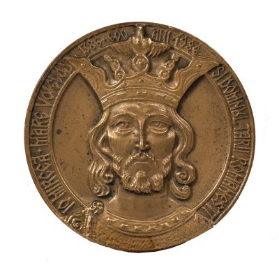 Mircea cel Bătrân, medalie din bronz, 1986