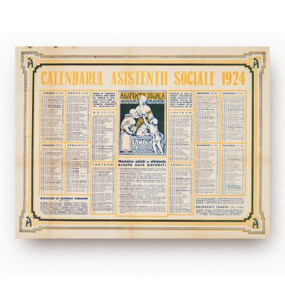 Calendarul Asistenței Sociale pe anul 1924
