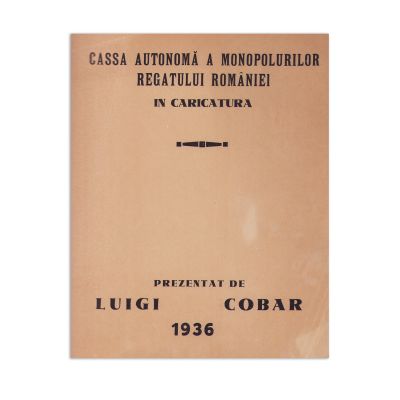 Luigi Cobar, Casa autonomă a monopolurilor Regatului României, 1936