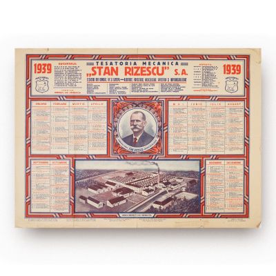 Țesătoria Mecanică „Stan Rizescu”, calendar pe anul 1939