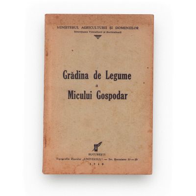 Grădina de legume și micul gospodar, 1940
