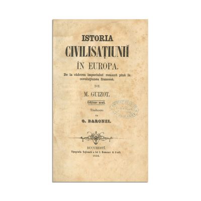 G. Baronzi, Istoria civilisațiunii în Europa, 1856