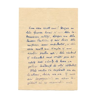 Lucian Blaga, scrisoare de dragoste