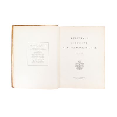 Buletinul Comisiunii Monumentelor Istorice, 1917 - 1923