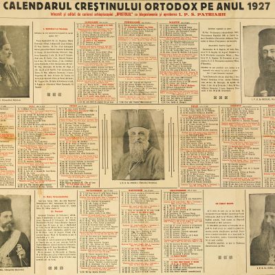 Calendarul Creștinului Ortodox pe anul 1927