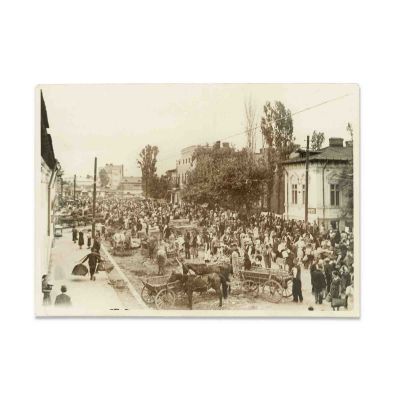 Bâlciul din Vitan, două fotografii de epocă, din colecția ing. Silviu Dragomir 