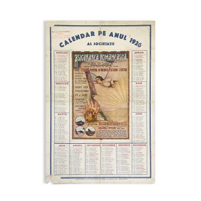 Calendar pe anul 1926 al Societății „Asigurarea Românească”