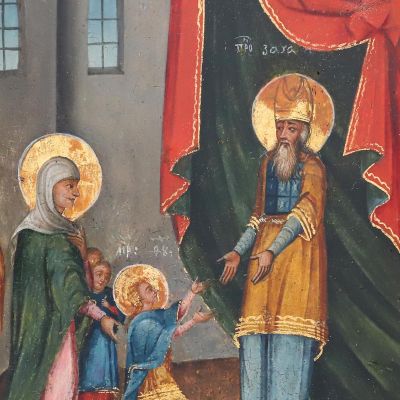 Icoană românească, Intrarea în Templu a Născătoarei de Dumnezeu, 1802 