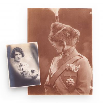 Principesa moștenitoare Elena, două fotografii de epocă, 1923