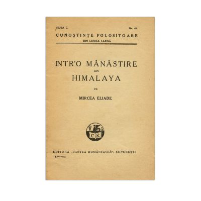 Mircea Eliade, Într-o mănăstire din Himalaya, 1933