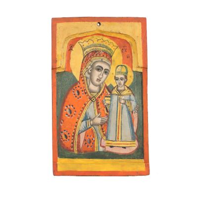 Icoana Născătoarei de Dumnezeu cu Pruncul, tempera pe lemn