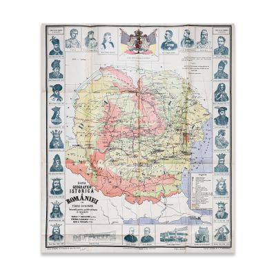 Harta geografico-istorică a României, 1902
