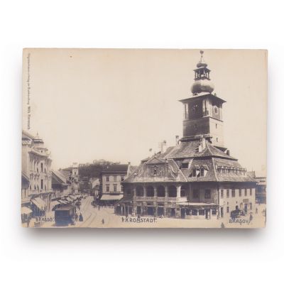 Cetatea și orașul Brașov, cinci fotografii de epocă, cca. 1900-1910, fotograf Wilh. Hiemesch