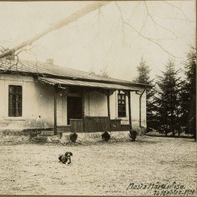 Moșia Mărunțișu, proprietatea Mariei Mihăescu, „Mița Biciclista”, fotografie de epocă, 1924