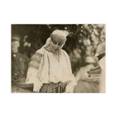 Regina Maria în timpul vizitei din America, fotografie de presă, 1926, American Red Cross Photography