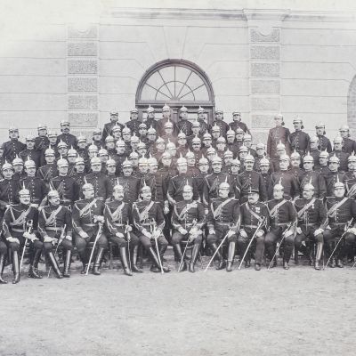 Divizia de jandarmi din București, fotografie de mari dimensiuni, 10 aprilie 1894