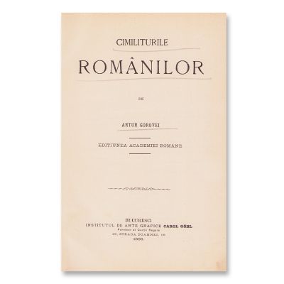 Arthur Gorovei, Cimiliturile românilor, 1898