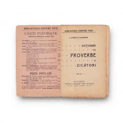 I. Aureliu Candrea, Dicționar de proverbe și zicători 