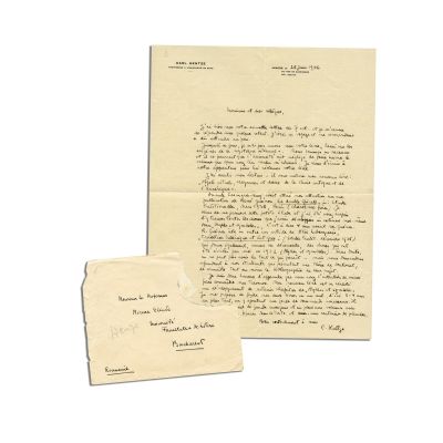 Carl Hentze, scrisoare pentru Mircea Eliade, 22 iunie 1936
