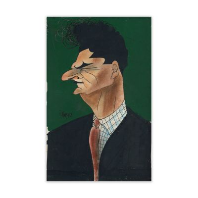 Iosif Ross, trei portrete caricaturale în tempera și cărbune, 1954-58