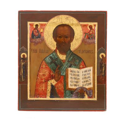 Icoană rusească, Sfântul Nicolae, cca. 1900