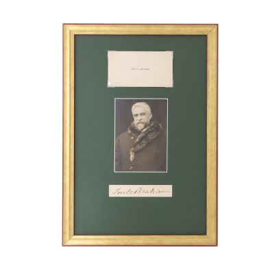 Ion I. C. Brătianu, fotografie tip carte poștală + carte de vizită + semnătură olografă