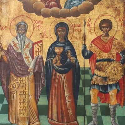 Icoană grecească, Sfânta Treime, cca. 1790-1810