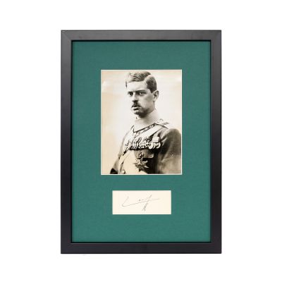 Regele Carol al II-lea, fotografie de presă, 1930 + semnătura olografă