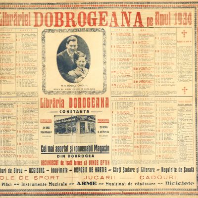 Calendarul Librăriei Dobrogeana pe anul 1934