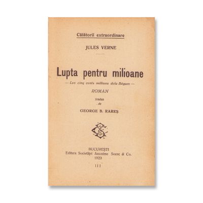 Jules Verne, Lupta pentru milioane, 1923